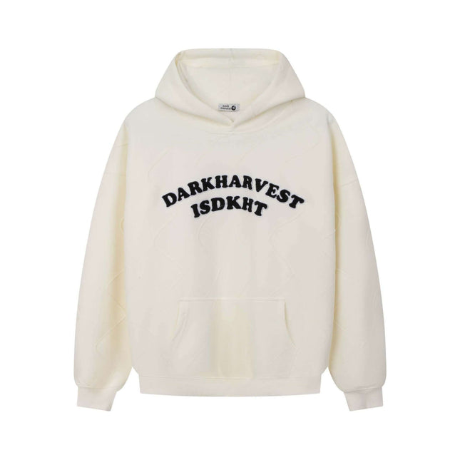 Embroidered Letter Hoodie – Loose Fit