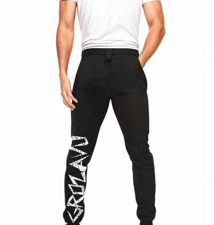Casual slacks in a baggy fit, designed for easy comfort and a stylish streetwear aesthetic.