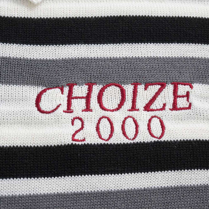 Pull en tricot à lettres en blocs de couleurs - Coupe ample