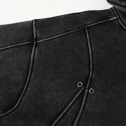 American Retro Washed Hoodie – Loose Fit