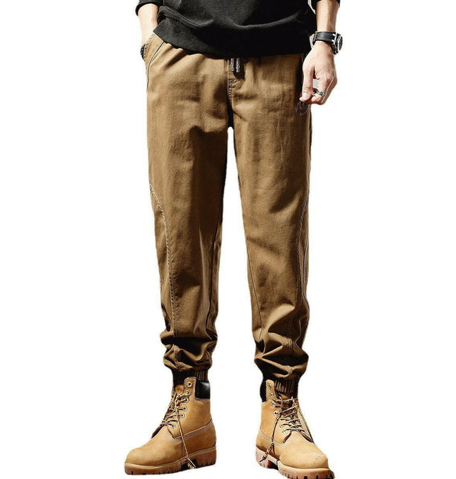 Grozavu Luxe: Autumn's High-End Work Suit Pants for Men, Elevating Casual Style at €67.99