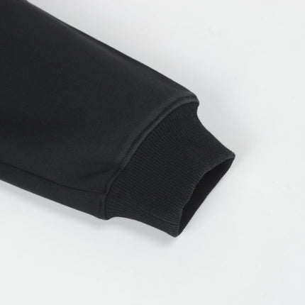 Hanorac cu glugă din bumbac premium pentru bărbați și femei, cu imprimeu de cerneală combinat