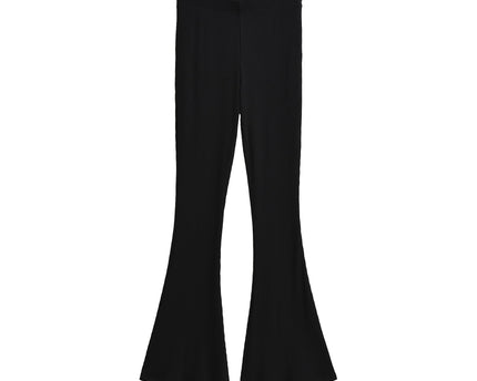 Slim fit low waist slightly flared pants