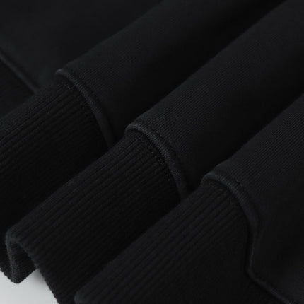 Hanorac cu glugă din bumbac premium pentru bărbați și femei, cu imprimeu de cerneală combinat