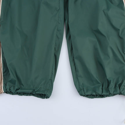 Color Block Jacket and Long Pants Set