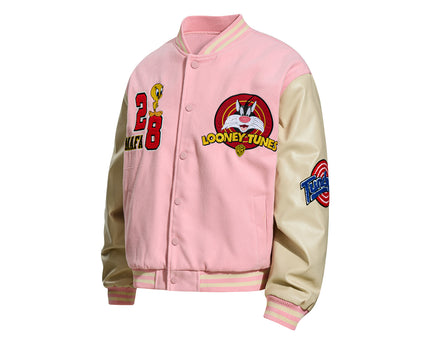 Vintage Patchwork Letter Embroidery Woolen Thickened Jacket