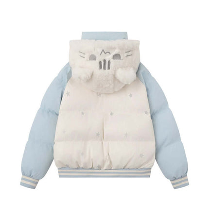 Giacca con Cappuccio a Tema Gatto - Vestibilità Ampia