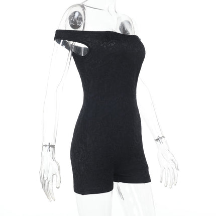 Mono Casual de Encaje en los Hombros