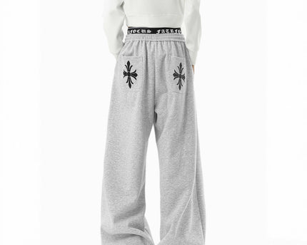 Casual Pants Men Winter Sporty Trousers Trendy Lazy Style Wide Leg Pants