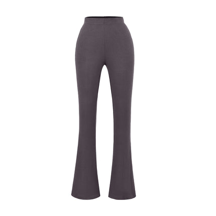 Slim fit low waist slightly flared pants