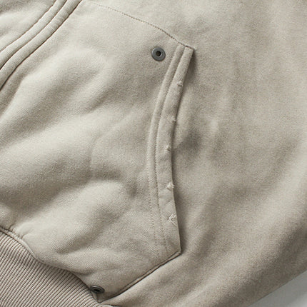 Retro Patchwork Zip-Up Hoodie – Lockere Passform