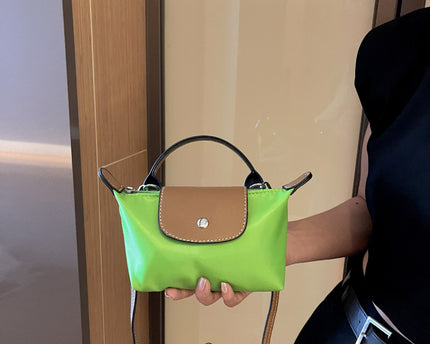 Sac à dos en nylon à la mode rétro, polyvalent, style dumpling, épaule et bandoulière