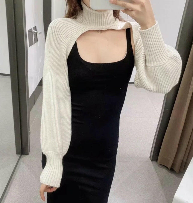 Grozavu:Turtleneck Knit Sweater, Chic Design, Casual Pullover at €58.99