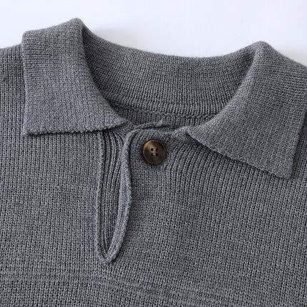 Ribbed Knit Half-Zip Sweater – Winter Streetwear