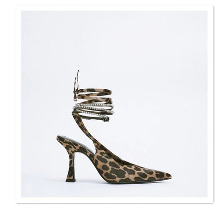 Stylish Strides: Women's Leopard Mules at €99.00