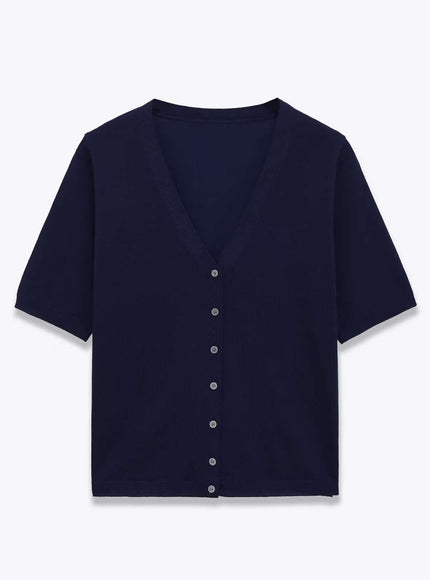 Front view of V Neck Single Breasted Jacket - Grozavu brand streetwear