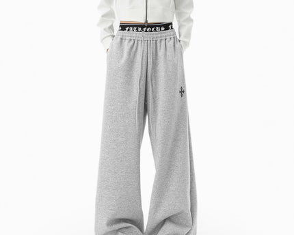 Casual Pants Men Winter Sporty Trousers Trendy Lazy Style Wide Leg Pants