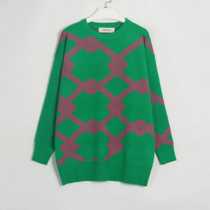 ONeck Knit Sweater – Soft Loose Fit