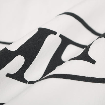 Waterproof Sports V-Neck Long Sleeve Shirt Black White