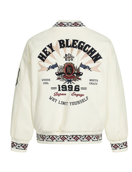 Bata de algodón bordada de industria pesada