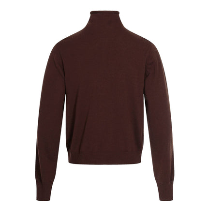 Suéter de punto de calle de cuello alto – Corte holgado