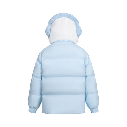 Manteau en coton à capuche en peluche