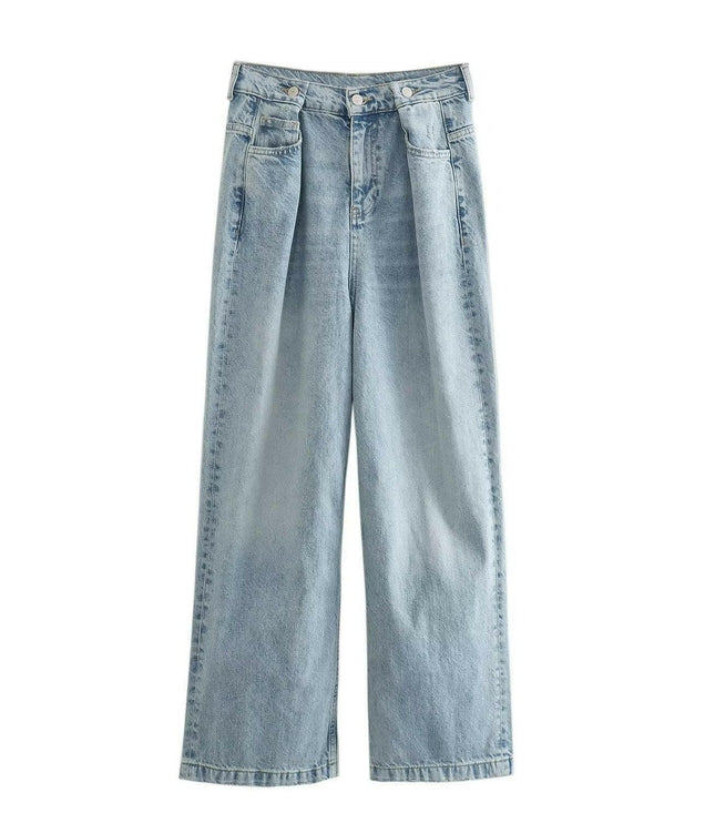 Grozavu's Vintage Mid-waist Jeans Jacket: Effortless Chic Outerwear