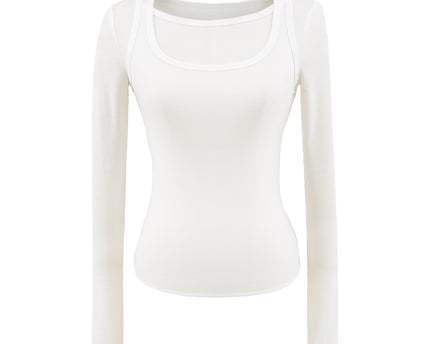 Tricou cu mânecă lungă, slim fit