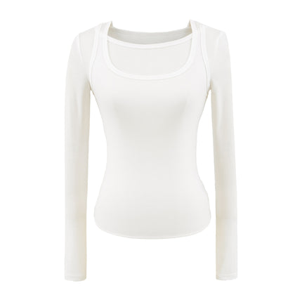 Maglietta a maniche lunghe slim fit per donne