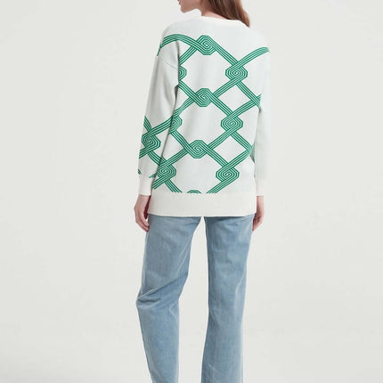 ONeck Knit Sweater – Soft Loose Fit