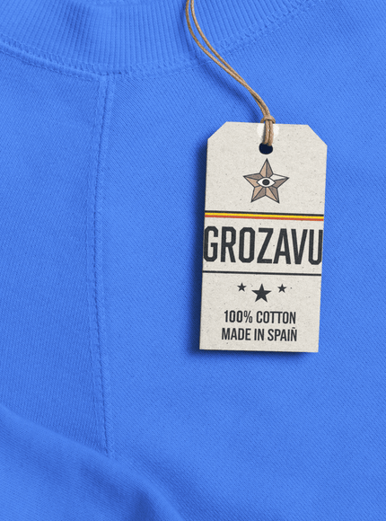 A soft, fuzzy sweatshirt with striking prints, ideal for adding a bold touch to casual wear while staying cozy.