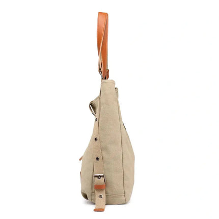 Grozavu's Multifunction Canvas Shoulder Bags: Stylish & Spacious! at €53.99