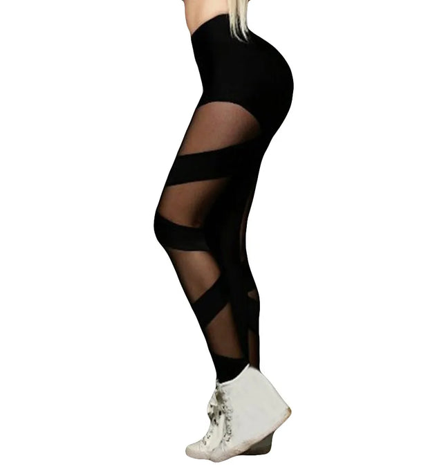 Grozavu Mesh Gothic Sports Leggings at €22.00