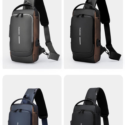 Waterproof Anti Theft Designer Password Lock Bag