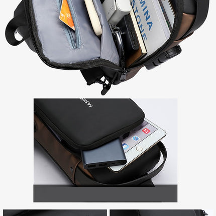 Waterproof Anti Theft Designer Password Lock Bag