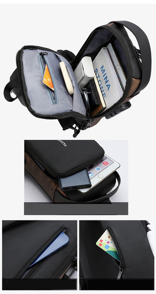Waterproof Anti Theft Designer Password Lock Bag