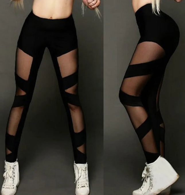 Grozavu Mesh Gothic Sports Leggings at €22.00