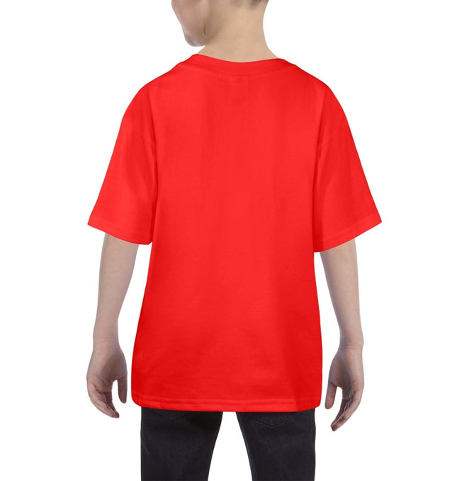 A kids' Halloween T-shirt featuring spooky season designs, offering comfort and festive fun.