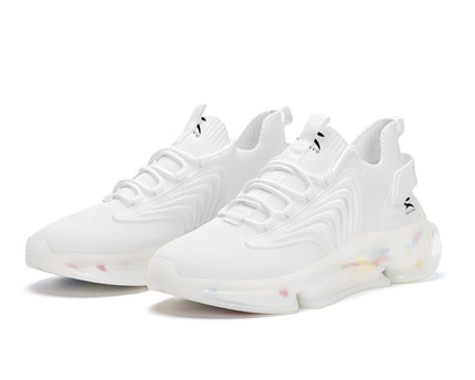 White Air-Cushion Sneakers