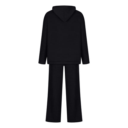 Set sportivo in cotone misto a due pezzi