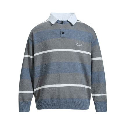 Casual Two-Piece Knitwear with Collar