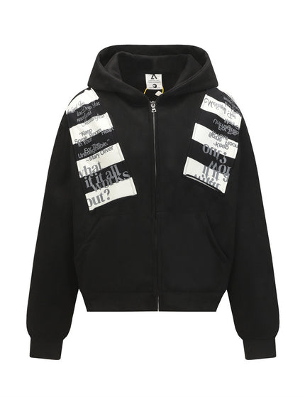 Streetwear Style Hooded Sweatshirt with Letter Print