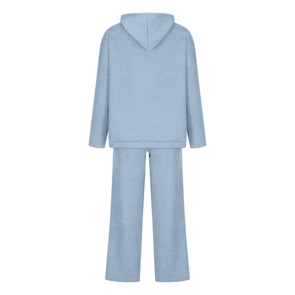 Set sportivo in cotone misto a due pezzi