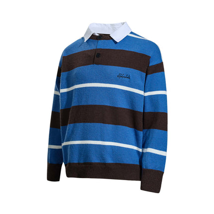 Lässige Zweiteilige Strickware mit Kragen