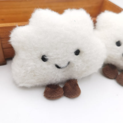 Smiley Cloud Plush Keychain