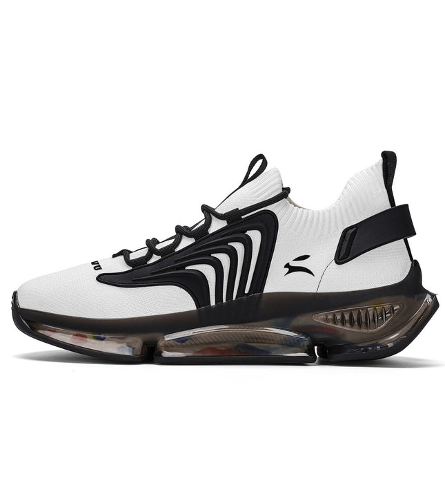 Blackout Air-Cushion Sneakers – All Black Comfort