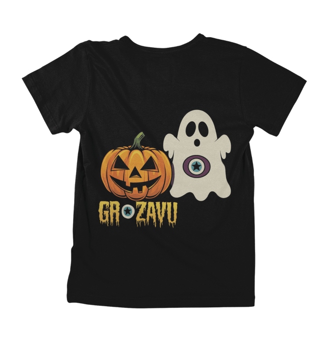 A Halloween-themed T-shirt for kids, combining spooky fun with a comfy fit for trick-or-treating.