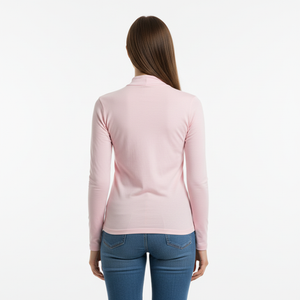 Half High Collar Stretch Top