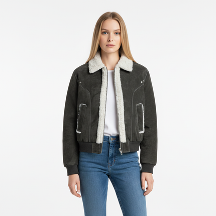 Street Style Cotton Jacket – Loose Fit
