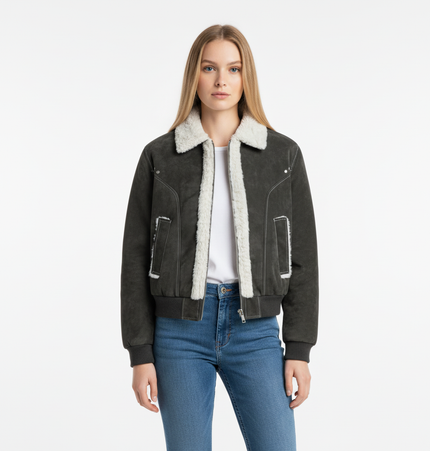 Street Style Cotton Jacket – Loose Fit